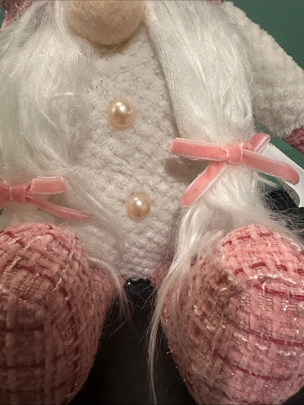 Pink Gnome Plush with Flower